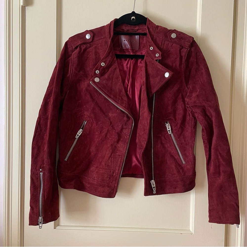 Women's Red Suede Jacket